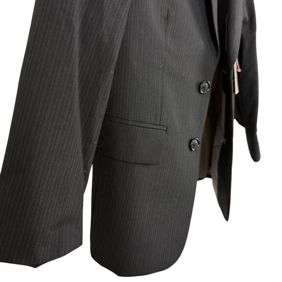 Michael Kors Boys Kids Pinstriped Suit Jacket Blazer Dressy Ring Bearer NWT sz 8 - Picture 2 of 16